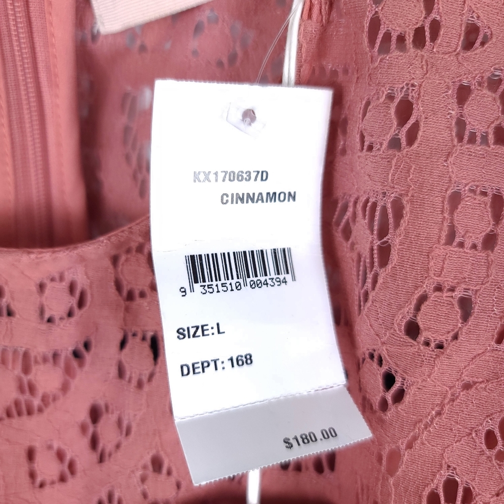 KEEPSAKE The Label Be The One Lace Dress Cinnamon Pink - Picture 14 of 15